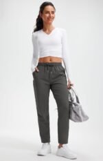 Libin Women's 4-Way Stretch Golf Pants 7/8 Ankle Casual Joggers Dress Work Sweatpants Pockets for Yoga, Athletic, Lounge - Image 7