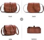 AFKOMST Crossbody Bags for Women,Small Saddle Purse and Boho Cross Body Handbags,Vegan Leather - Image 5