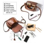AFKOMST Crossbody Bags for Women,Small Saddle Purse and Boho Cross Body Handbags,Vegan Leather - Image 6