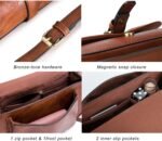 AFKOMST Crossbody Bags for Women,Small Saddle Purse and Boho Cross Body Handbags,Vegan Leather - Image 8