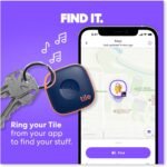 Tile by Life360 Mate - Bluetooth Tracker, Keys Finder and Item Locator for Keys, Bags and More. Phone Finder. Both iOS and Android Compatible. 1-Pack (Black) - Image 4
