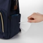 Ramhorn Diaper Bag Backpack Multifunctional Travel Back Pack Maternity Baby Changing Bags Waterproof Large Capacity For Baby Care Dark blue - Image 4