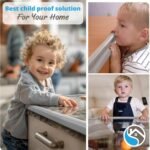 Premium 12ft Edge Protector for Baby, Odorless & Waterproof Edge Protector with 3M Adhesive Tape, Non-Toxic to Baby Proof Corners and Edges, Wall Corner Protector & Desk Edge Cushion Gray - Image 6
