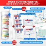 21-in-1 Home Drinking Water Testing Kit - 120 Strips + 4 Bacteria Tests - Tap and Well Water Test Kit, Easy to Test and Read for Hardness, Lead, Iron, Fluoride, pH, Copper, Bacteria and More - Image 3