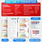 21-in-1 Home Drinking Water Testing Kit - 120 Strips + 4 Bacteria Tests - Tap and Well Water Test Kit, Easy to Test and Read for Hardness, Lead, Iron, Fluoride, pH, Copper, Bacteria and More - Image 4