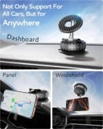 BEBEAR Car Phone Holder for Magsafe [78+LBS Hyper Suction & 4400gf Strongest Magnetic] 360°Adjustable Car Phone Mount Car Accessories Phone Holders for Your Car for iPhone 17/16 /15 Pro Max & Android - Image 3