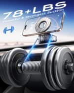 BEBEAR Car Phone Holder for Magsafe [78+LBS Hyper Suction & 4400gf Strongest Magnetic] 360°Adjustable Car Phone Mount Car Accessories Phone Holders for Your Car for iPhone 17/16 /15 Pro Max & Android - Image 4