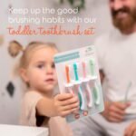 Cherish Baby Care Baby Toothbrush & Toddler Toothbrush Set (0-2 Years) - BPA-Free & Safety-Tested, 2023 Award Winner, Food-Grade Silicone (Teal) - Image 8
