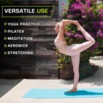 ProsourceFit Original Yoga Exercise Mat ¼” (6mm) Thick for Comfort and Stability with Carrying Straps, Non Slip –Multiple Colors - Image 6