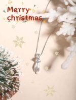 S.Leaf 925 Sterling Silver Cat Necklace Jewelry for Women Trendy Dainty Charm Pendant Necklaces Best Friend Birthday Gifts for Her Sister Mom Wife Womens - Image 3