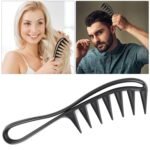 2Pcs Large Wide Tooth Comb Curl Wavy Combs Professional Hair Care Anti-Static Durable Comb Hair Styling Accessories Hairstyle Tool for Long Curly Wet Wavy Thick Thin Women Men Styling Barber Salon - Image 5