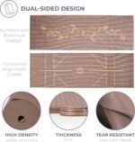 Ascend Yoga Mat - Premium 6mm Thick, 72" x 24", Solid or Reversible Print, Non Slip, Tear Resistant, Workout Mats for Pilates, Home, Studio, Fitness, Gym, Training, Floor Stretching - Image 7