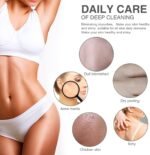 UJFQBH 3 Pieces African Bath Sponge African Net Long Net Bath Sponge Exfoliating Shower Body Scrubber Back Scrubber Skin Smoother,Great for Daily Use (Pink,Yellow,Purple) - Image 7