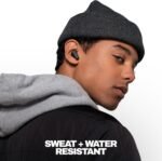 Skullcandy Dime 3 Wireless Earbuds, Bluetooth Headphones, Noise Isolating Fit, Up to 20 Hours Battery, Microphone for iPhone Android, Easy Carry with Integrated Lanyard - True Black - Image 4