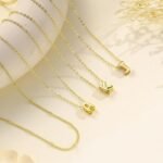 Valentines Day Gifts for Her - Bubble Letter Necklace Layered 14K Gold Plated Initial Necklaces for Women Dainty Cute Choker Pendant Stack Jewelry Fashion Accessories Teen Gift Trendy Stuff - Image 5