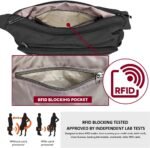 VOLGANIK ROCK RFID Purses for Women Fabric Nylon Multi Pocket Crossbody Bag Ladies Travel Handbag - Image 6