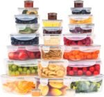 RockBerry 50 Pcs Large Food Storage Containers with Lids Airtight-85 OZ to small Containers-Total 526OZ Stackable Kitchen Set -BPA Free Leak proof containers- Freezer Microwave safe - Image 6