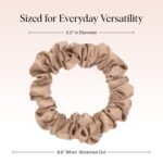 Kitsch Ultra-Petite Satin Scrunchies for Women - Softer Than Silk Scrunchies | Hair Ties No Damage for Frizz-Free Sleep | Perfect for Day or Night | Ideal Gifts for Women - Eucalyptus, 6 pcs - Image 3
