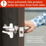 Door Lever Lock (2 Pack) – Prevents Toddlers from Opening Doors – Easy One-Hand Operation for Adults – Durable ABS with 3M Adhesive Backing – No Tools Needed for Install - Image 4