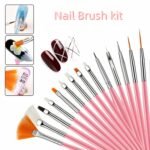 Nail Art Tools Set – 15 Nail Art Brushes + 5 Dotting Pens with Nail Stand Holder – Professional Nail Design Kit for DIY Manicure & Salon Use - Image 3