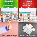 QUOKKA Montessori Busy Book for Toddlers 1-3 - Pre K Kids Learning Activities for Homeschooling - My Preschool Busy Book for Ages 3-5 - 15 Kids Educational Activities 2-4 Years - Image 3