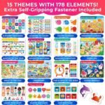 QUOKKA Montessori Busy Book for Toddlers 1-3 - Pre K Kids Learning Activities for Homeschooling - My Preschool Busy Book for Ages 3-5 - 15 Kids Educational Activities 2-4 Years - Image 4