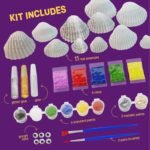 Dan&Darci Kids Sea Shell Painting Kit - Arts & Crafts Easter Gifts for Boys and Girls - Craft Activities Kits - Creative Art Activity Gift Toys for Age 6, 7, 8, 9, 10, 11 & 12 Year Old 8-12 - Image 4