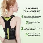 Posture Corrector for Women and Men, Invisible Full Back Support Brace with Enhanced Breathable Mesh, Shoulder Straightener for Back & Neck Pain Relief, Scoliosis & Posture Improvement, Medium - Image 3