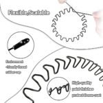 Metal Headbands for Men Fashion Headband for Women, Unisex Wavy Hair Bands Outdoor Sports Head Bands Simple Elastic Non-Slip Hair Accessories (6 Pack) - Image 3