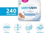 WaterWipes Sensitive+ Newborn & Baby Wipes, 3-In-1 Cleans, Cares, Protects, 99.9% Water, Unscented & Hypoallergenic, 240 Count (4 Packs) - Image 3