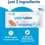 WaterWipes Sensitive+ Newborn & Baby Wipes, 3-In-1 Cleans, Cares, Protects, 99.9% Water, Unscented & Hypoallergenic, 240 Count (4 Packs) - Image 5