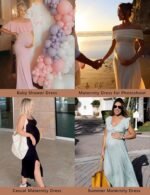 Narcissus Bump Proud Seamless Maternity Shapewear, Mid-Thigh Underwear - Maternity Dress for Baby Shower - Image 3