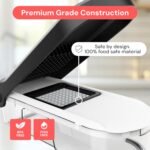 Fullstar Mandoline Slicer for Kitchen - Vegetable Chopper, Onion Potato Food Veggie Fruit Slicer and Cutter with Container, Kitchen Gadgets & Gifts, Home Essentials (6-in-1, Black) - Image 6