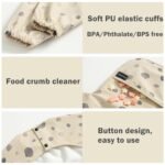 Baby Bib with Long Sleeves Bib & BLW, Machine Washable & Soft and Skin-Friendly Material, Coverall Bibs for Baby Feeding, Waterproof and Easy to Clean, for Baby Infant Toddlers (Beige) - Image 7