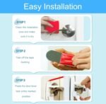 Childproof Door Lever Lock Baby safety locks for doors (2 Pack) Improved door safety for kids, 3M Adhesive No Drilling Child Safety Door Handle Lock. Simple Install, No Tools Needed (White, 2) - Image 5