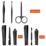 Manicure set Men Personal Care Tools Accessories Finger and Toe Nail Clippers Set Professional Manicure Pedicure Kit With Travel Case Nail Grooming Kit Gifts for Men Women Father Mother - Image 3
