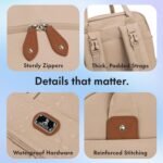 Dikaslon Diaper Bag Backpack with Portable Changing Pad, Pacifier Case and Stroller Straps, Large Unisex Baby Bags for Boys Girls, Multipurpose Travel Back Pack for Moms Dads, Milk Tea Khaki - Image 6