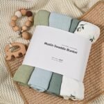 GLLQUEN BABY Muslin Swaddle Blankets for Girls Boy, 4-Pack Baby Blankets for Girl Boy, Newborn Receiving Blanket, Baby Swaddle Blanket Unisex, Baby Essentials, Registry & Gift, 40 x 38 inches - Image 8