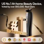 INIA 3-in-1 Red Light Therapy for Face and Neck Beauty Device for Puffiness & Skin Firming Skincare Tool (Black) - Image 3