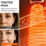 INIA 3-in-1 Red Light Therapy for Face and Neck Beauty Device for Puffiness & Skin Firming Skincare Tool (Black) - Image 7