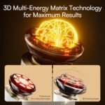 INIA 3-in-1 Red Light Therapy for Face and Neck Beauty Device for Puffiness & Skin Firming Skincare Tool (Black) - Image 8