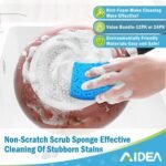 AIDEA Non Scratch Scrub Sponge, 24Count, Sponges for Dishes, Sponges Kitchen, Cleaning Sponge, Cleans Fast Without Scratching, Stands Up to Stuck-on Grime, Cleaning Power for Everyday Jobs - Image 5