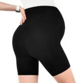 Walifrey Women's Maternity Shorts with Pockets Over The Belly,Pregnancy Yoga Pants Activewear Biker Shorts Casual - Image 6