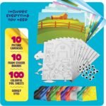Dan&Darci Foil Art Kit for Kids - Arts and Crafts for Kid Ages 4-8, 4-6, 5-7, 5-8, 6-8 - 5 Year Old Girl Gifts - Fun Kits Projects Activities - Girls Birthday Gift - Craft Age 4 5 6 7 8 Years - Image 3