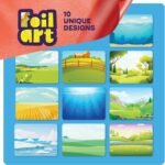 Dan&Darci Foil Art Kit for Kids - Arts and Crafts for Kid Ages 4-8, 4-6, 5-7, 5-8, 6-8 - 5 Year Old Girl Gifts - Fun Kits Projects Activities - Girls Birthday Gift - Craft Age 4 5 6 7 8 Years - Image 5