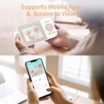 ebemate Video Baby Monitor Camera with 2 Camera,2.8" LCD Screen Video & Audio No Glow Night Vision,2-Way Talk Audio Cam Baby Monitoring 1200FT Range EBE28-2 - Image 3