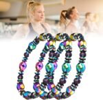 3pcs Adjustable Lymph Drainage Carnelian Magnetic Bracelets for women & Men,Slimming Hematite Bracelet for Lymph Drainage, Arthritis, Anxiety Relief, Swelling Reduction & Weight Loss - Image 3