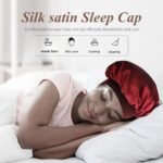 4 Pcs Silk Bonnet Satin Bonnet, Silk Hair Wrap for Sleeping, Soft and Comfortable Silk Sleep Cap - Image 3