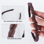 6 Pieces Beaded Headband For Women, Fashion Thin Cute Crystal Hairbands, Short Hair Accessories For Girls(Elegant) - Image 4