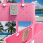 EASYDOG Silicone Phone Holder Compatible with Bogg Bag, Soft Silicone Charm Insert Accessories and Attachment for Bogg Beach Bags, Generic Portable Size Fits for iPhone and Android Phones Grey - Image 5